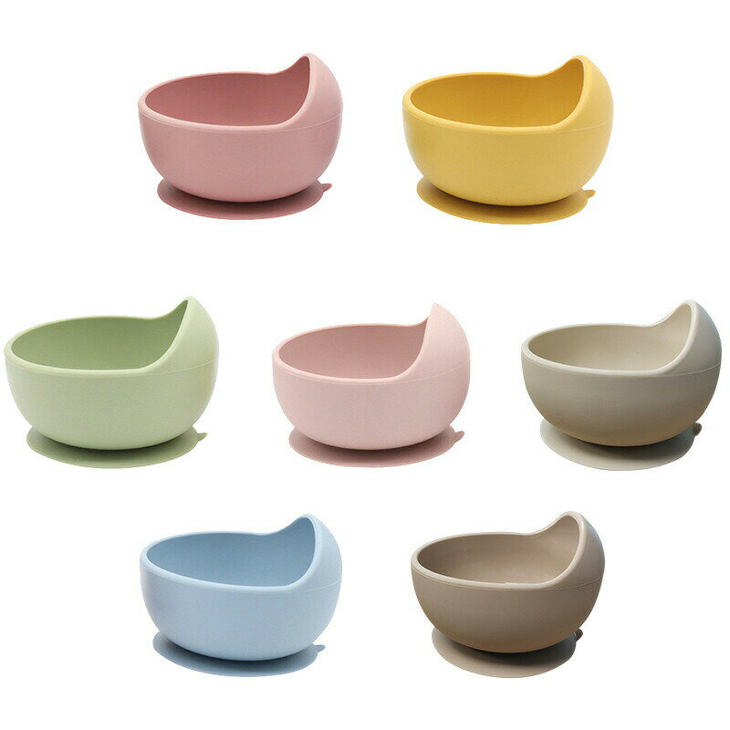 食器 用 くっつく 吸盤ボウル シリコン 滑り止め こぼれ防止 ひっくり返し防止 すくいやすい 吸着おわん 電子レンジ食洗器対応 ギフト プレゼント