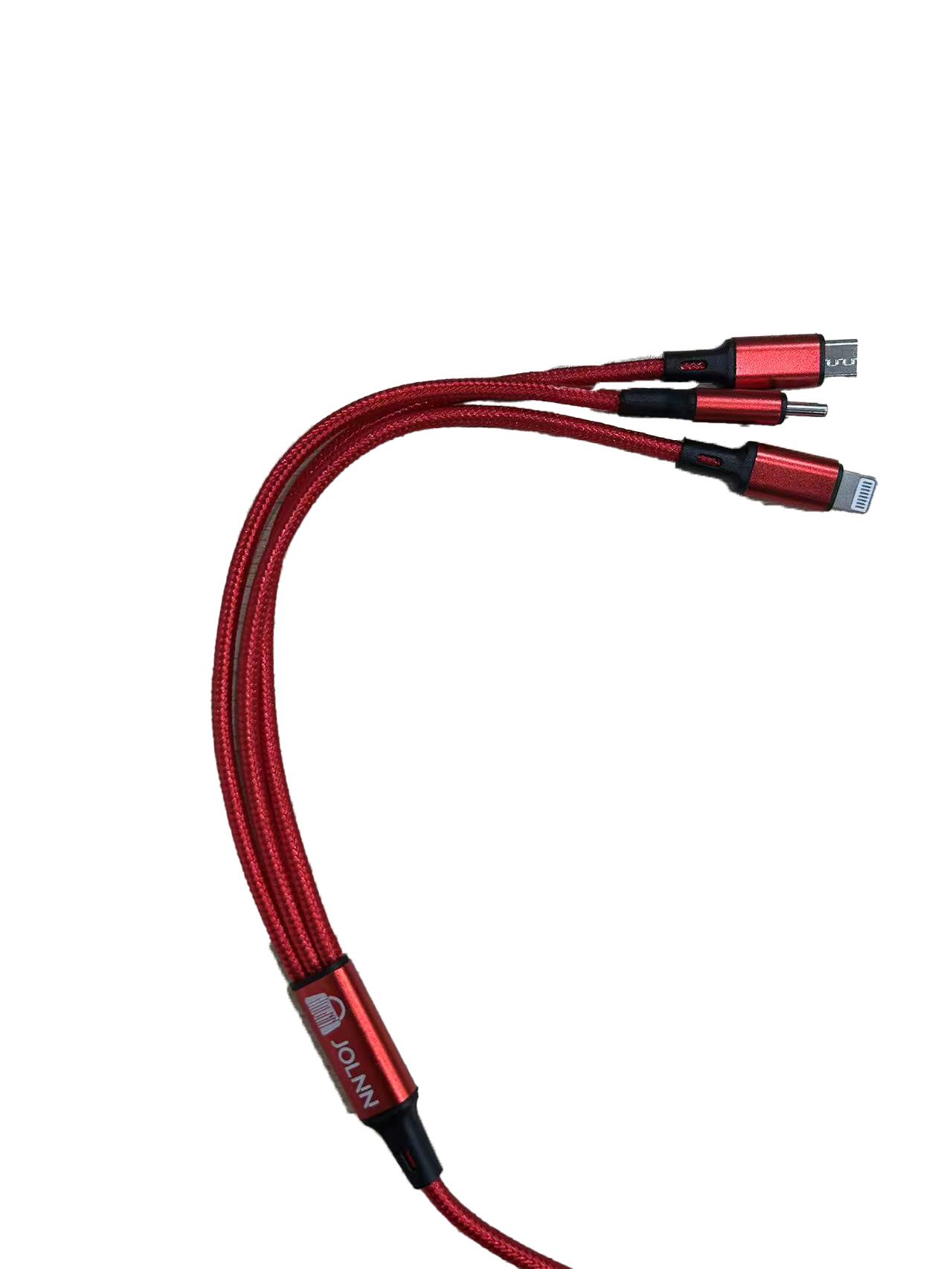 ケーブル 3in1ケーブル Android用 iPhoneケーブル micro USB Type-C用 急速充電ケーブル データ転送 ナイロン モバイルバッテリー 充電器 USBケーブル iPhone XS Max iPhone XR