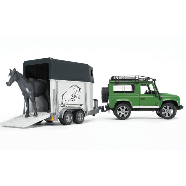 ★今すぐ使える1,000円OFFクーポン進呈5/27 1:59迄★ブルーダープロ はたらくくるま Land Rover Def.ワゴン & 馬牽引トレーラー（3歳から）【店頭受取も可 吹田】