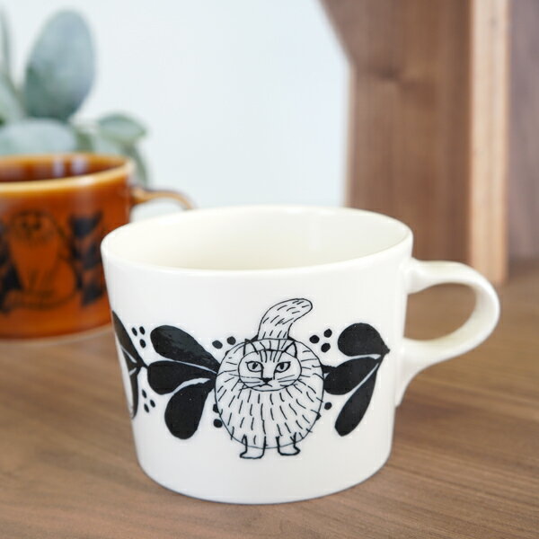 【マラソン期間全品ポイント5倍】リサラーソン 陶器のマグカップ ホワイト【店頭受取も可 吹田】