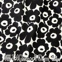 ★ポイント最大10倍! 16日1:59迄★マリメッコ 生地 幅約140cm×10cm単位 MINI UNIKKO(ミニ ウニッコ)/BLACK【店頭受取も可 吹...