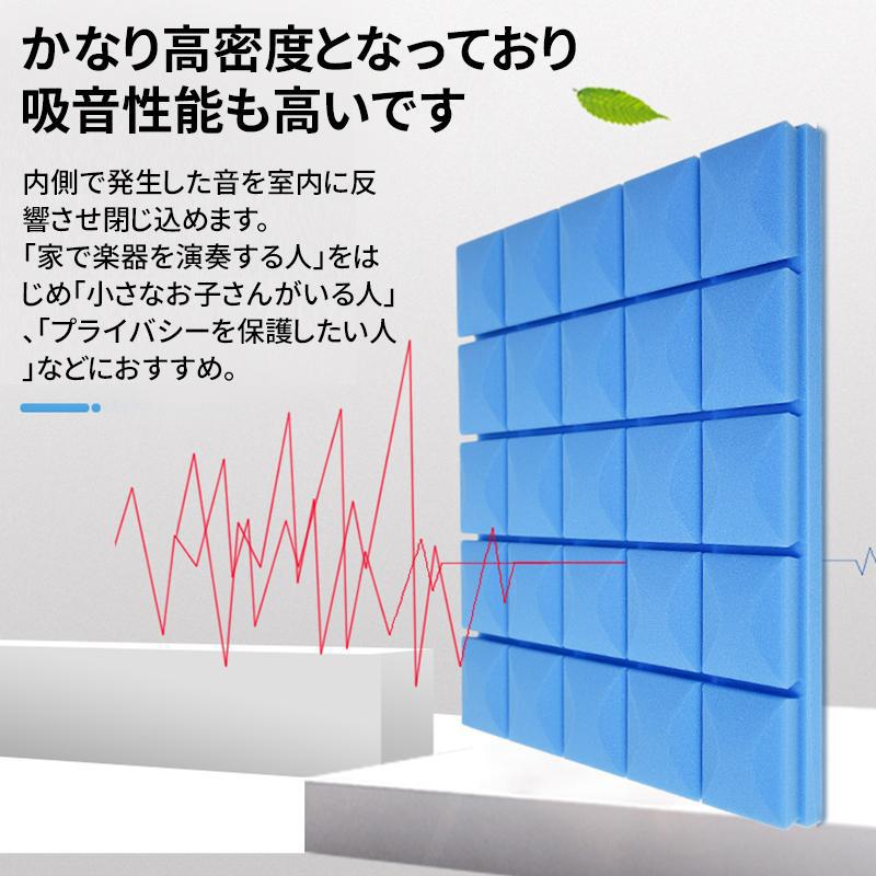 吸音材 吸音スポンジ 5cmx50x50cm 6枚 10枚 12枚 24枚 消音 騒音 防音 吸音対策 防...