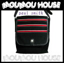 美品■Paul smith■ポールスミス■斜め掛けショルダーバッグ■ブラック×レッド■キャンバス×レザー♪