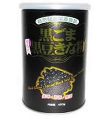 黒ごま・丹波黒・黒豆きな粉1缶 450g入り ミツレフーズ【2缶ご注文で送料無料】【代引き不可】【RCP】05P18Jun16