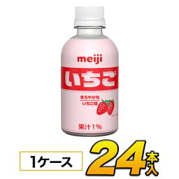 明治 いちご　PET 220ml×24本入り　meiji【常温保存可能】