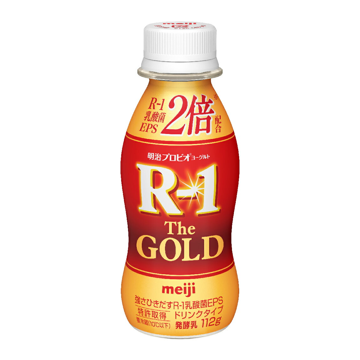 明治プロビオヨーグルトR-1ドリンクタイプThe GOLD 112g×24本入り meiji【送料無料】【代引き不可】