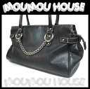 MARYQUANT■マリークワント■ファスナージップ■ボストンバッグレザー■ブラック■レディース♪バック【A-C】