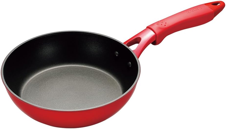 Rakuten - 送料無料　京セラ IH対応 フライパン 20cm CFF-20A-BRD セラミック 加工 ふっ素 ダイヤモンド 樹脂加工 油使用 中火以下 オール熱源対応 レッド
