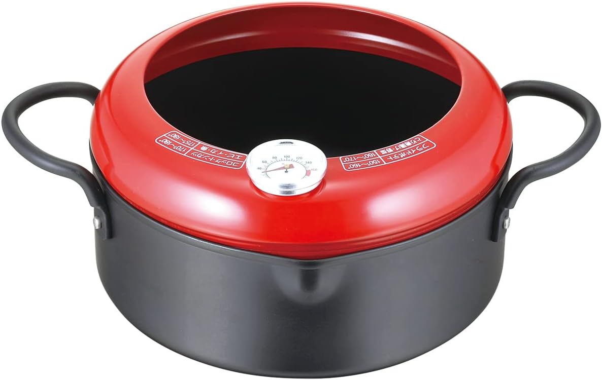 乐天商城 - 送料無料　パール金属 天ぷら鍋 20cm 両手 温度計付 IH対応 オンリーワン・ステージ HB-6150