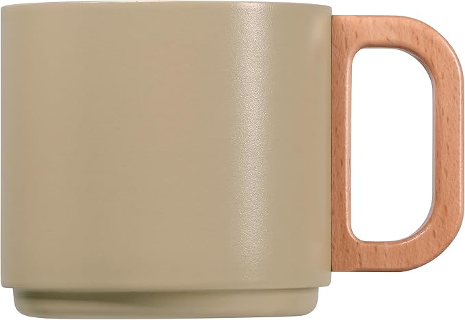 Rakuten - 送料無料　パール金属 マグカップ 真空 保温 保冷 350ml ベージュ 積み重ねられる HC-750