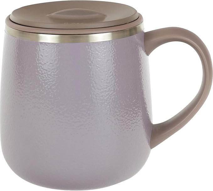 乐天商城 - 送料無料　和平フレイズ 蓋付 マグカップ フォルテック　オフィスマグ 350ml グレー 保温 保冷 真空断熱 RH-1679