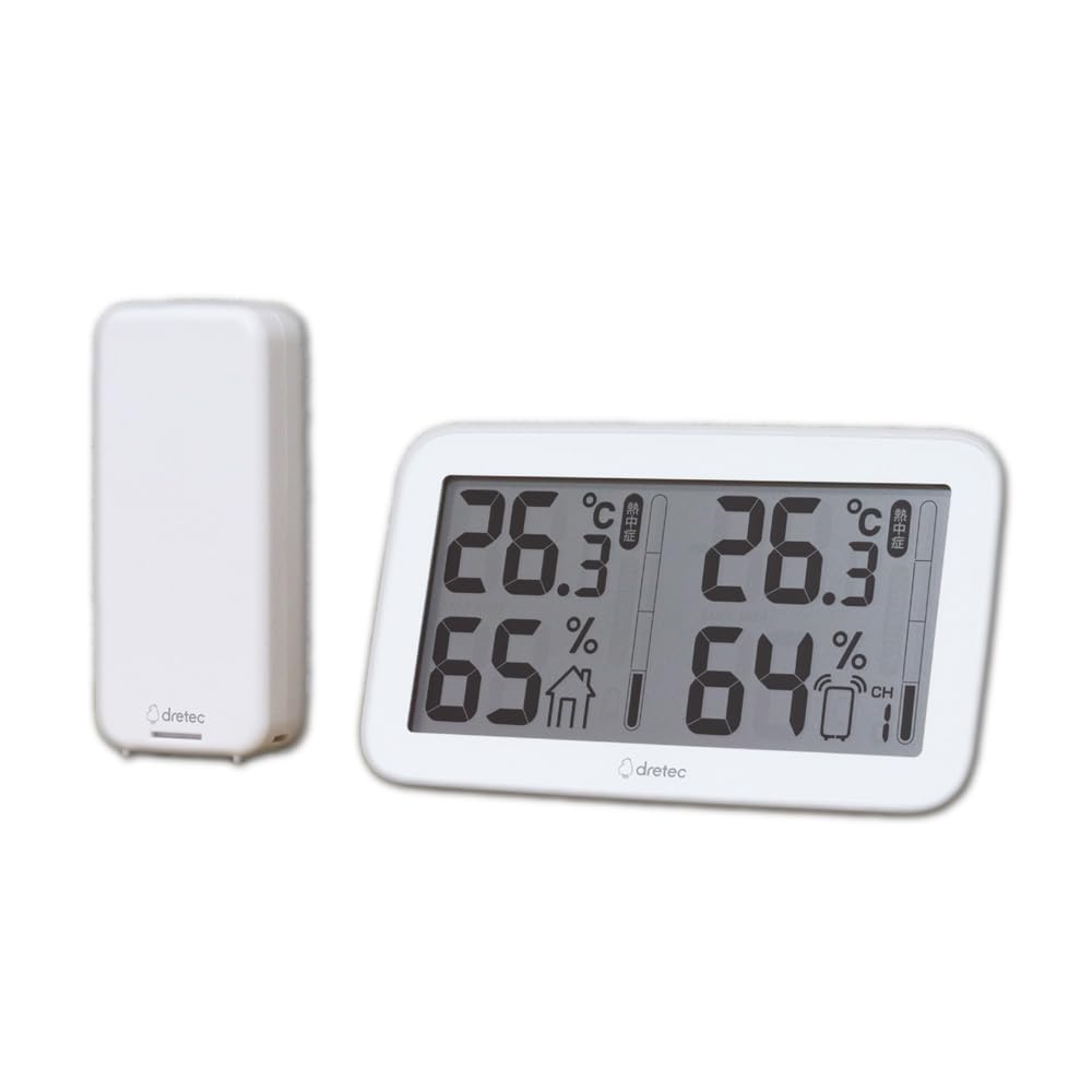 Rakuten - □送料無料□ドリテック(Dretec) コードレス温湿度計 O-419WT