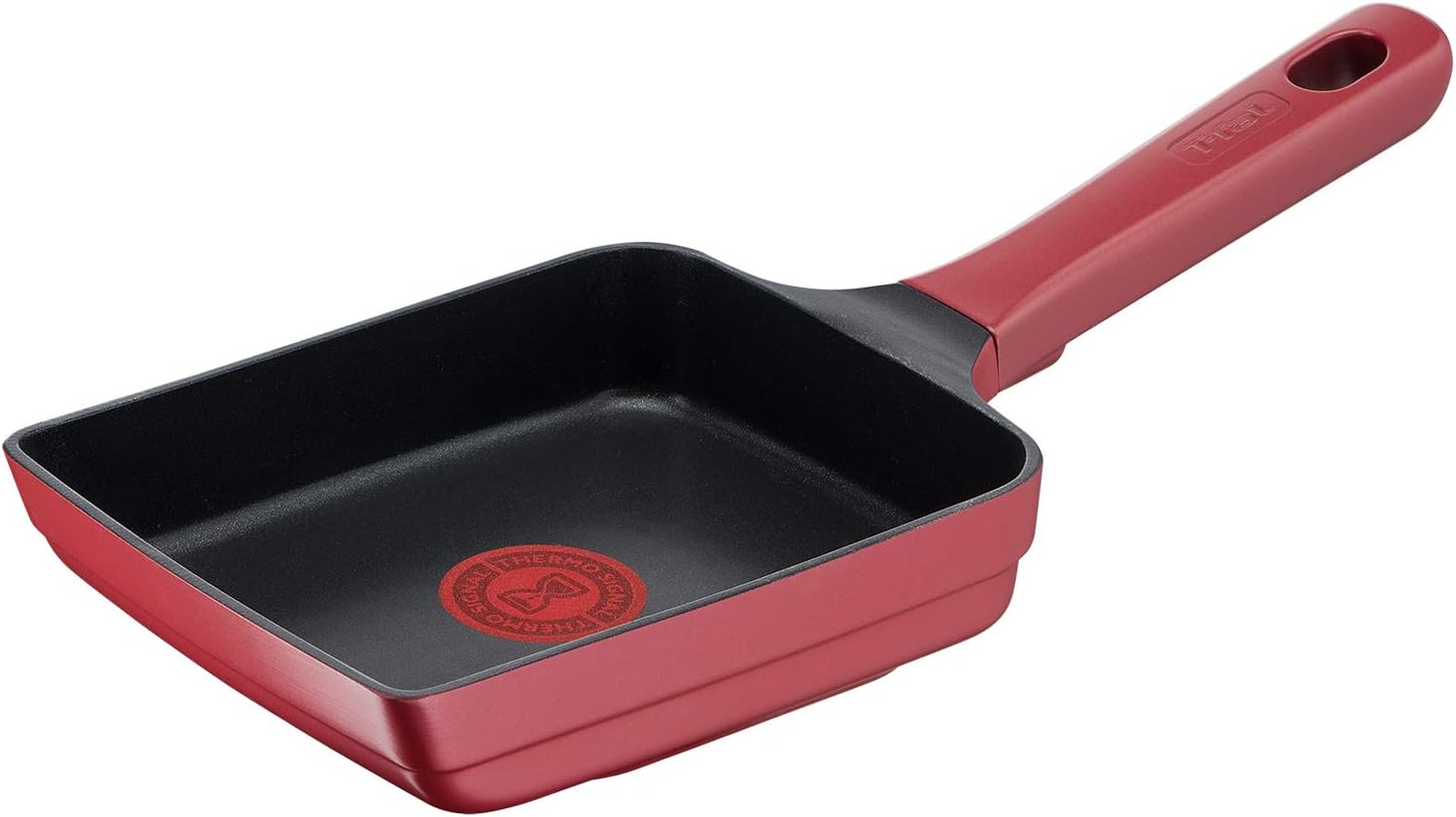 Rakuten - 送料無料　ティファール 玉子焼き器 14×18cm IH ガス火対応 PFOAなどの有害物質不使用 こびりつきにくさ長持ち 「IHルージュ・アンリミテッド エッグロースター」 レッド G61018