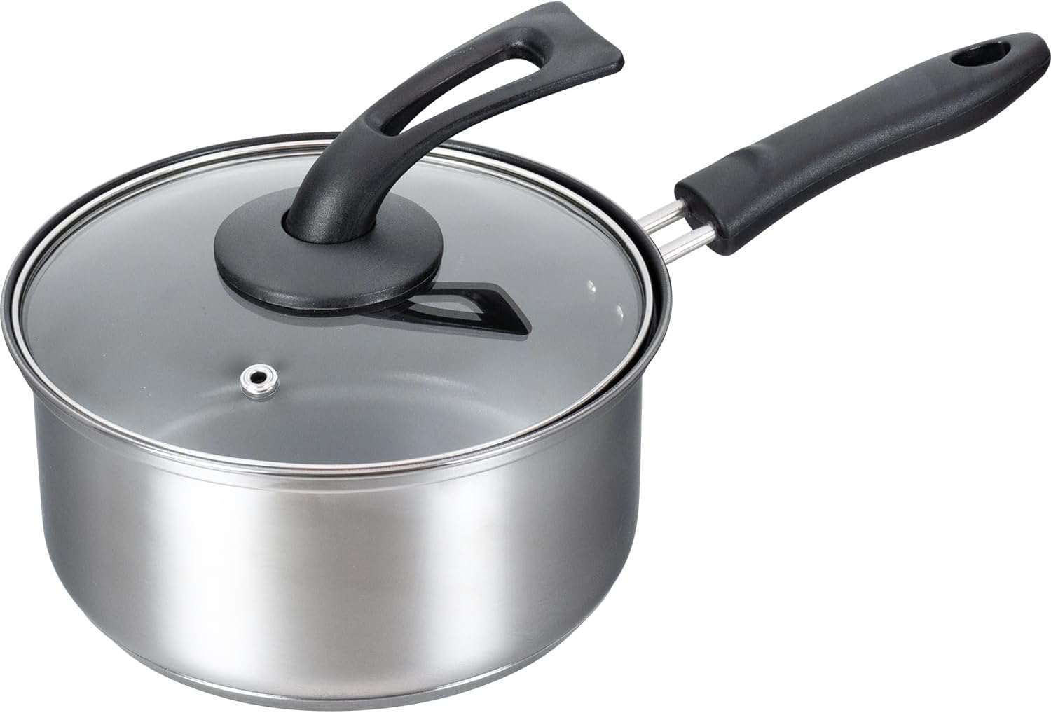 送料無料　和平フレイズ ステンスター RB-2889 ステンレス 片手鍋 18cm ふっ素加工 IH・ガス対応 蓋が立つ