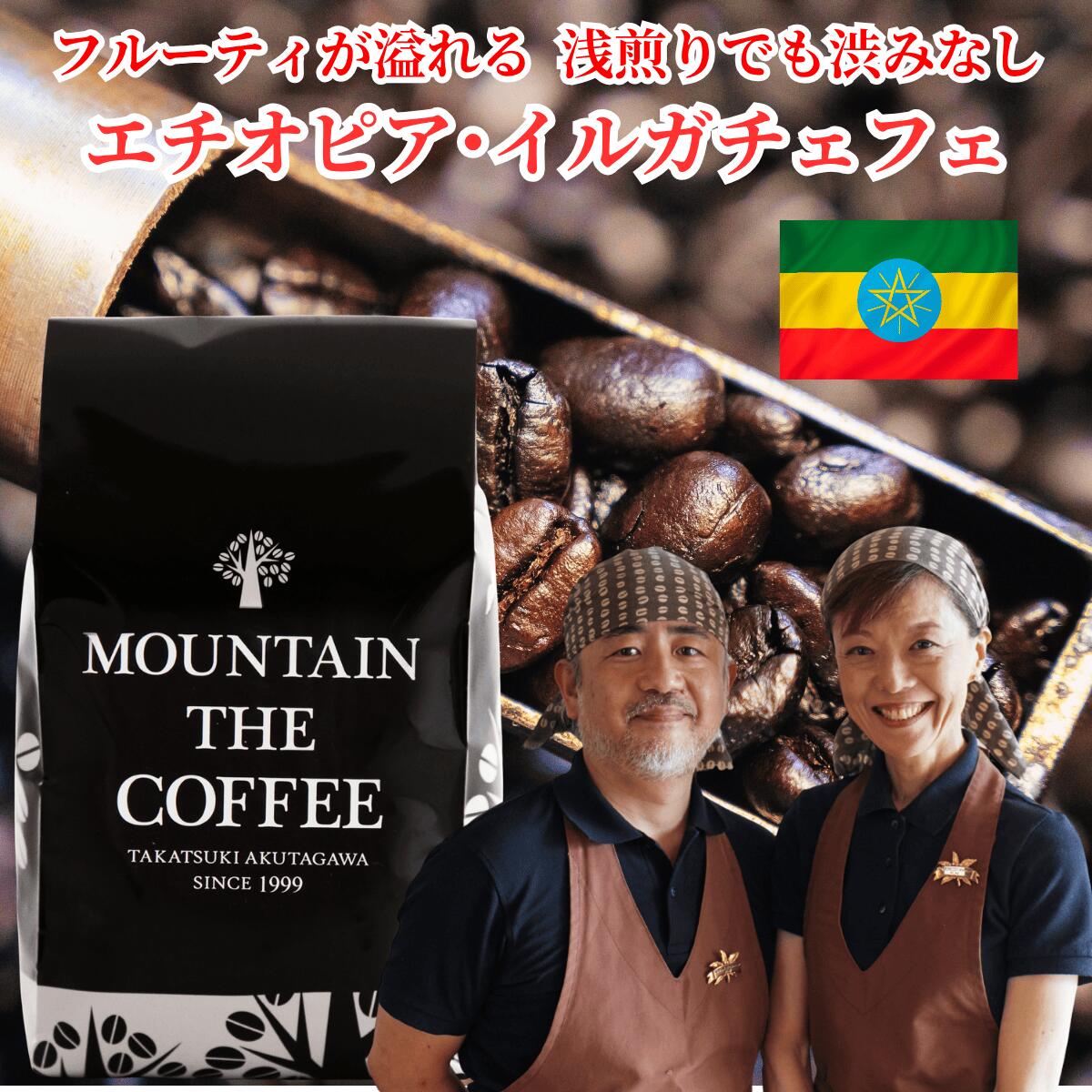 自家焙煎コーヒーマウンテン コーヒー豆 エチオピア イルガチェフェ