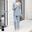【50%OFF!8/13限定クーポンで】ペプラムシルエット セットアップ ラウンドネック テーパードパンツ オケージョン フロントボタン ゆったり 楽ちん 体型カバー マタニティ 結婚式 入学式 卒業式 七五三 ママスーツ セレモニースーツ フォーマルスーツ
