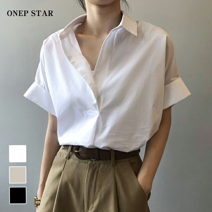 【45％OFF！クーポンで】トップス シャツ 半袖 レディースファッション 20代 30代 40代 50代 60代 ワンピスターのサムネイル