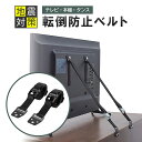 【送料無料】テレビ 転倒防止ベルト 2本セット バンド ビス 固定 家具 食器棚 冷蔵庫 本棚 地震 災害 防災 対策 耐震グッズ VESA穴
