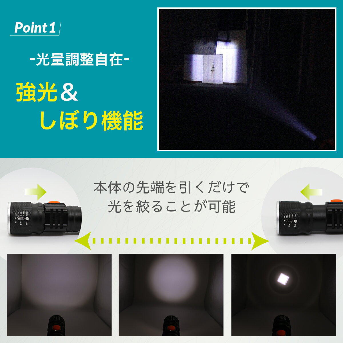 ＼最大15%OFFクーポン／自転車 ライト 後付け USB 充電式 LED 防水 明るい 強力 固定 ホルダー コンパクト 子供 こども 子ども キッズ 小さい ヘッドライト ハンディライト 取り付け金具 アウトドア キャンプ mountaintop-10000122 子供服 Cocofamy(ココファミー) サンプル画像2