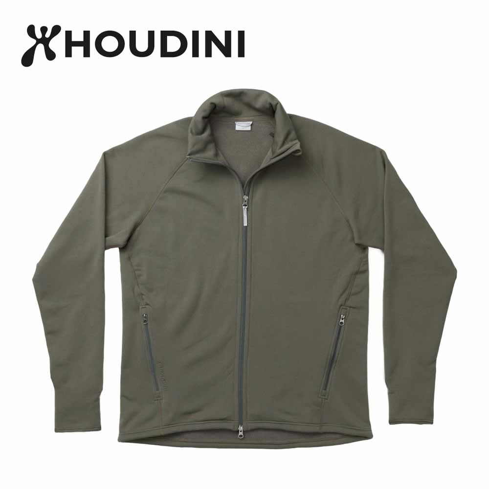 Houdiniを象徴するPower Houdiと同じ生地を使用したフリースジャケット。丈夫で暖かく、魔法のような着心地と優れた汎用性は、あらゆる冒険に最高の快適性を提供します。Power Up Jacketは、ブランドのアイコンともいえるPower Houdiの優れた点を継承して開発されました。2003年の発売以来、ほぼ変わらない完成されたデザインであるPower Houdiからフードをサムホールを取り除き、リラックスフィットに変更したことで、レイヤリングの際の重ねやすさが向上し、より多くのシーンで着用できる多用途性を実現しています。生地もPower Houdiと同じく、比類のない機能性を備えるPolartec® Power Stretch Pro®を採用しており、この滑らかで耐久性のある表面と、優れた肌触りと保温性を生み出す裏面の構造は、究極の組み合わせです。さらに、生地の最大の特徴は、魔法のような伸縮性による着心地の良さで、一度着用するとやみつきになるような快適性を備えています。また、開発チームは、フードを外したときでもPower Houdi本来の愛すべきフィット感を失うべきではないと考えていました。これを達成するため、Power Up Jacketには、荒天時にしっかりと身体に収まる感覚を生み出し冷気の侵入を防ぐ、高い襟を配しています。 Power Houdiは約20年間、Houdiniを代表する製品であり続けてきましたが、その象徴的なウェアをフードレスでリラックスフィットに進化させたPower Up Jacketの誕生により、フリースの汎用性とレイヤリングしやすさはほぼ無限となりました。登山やスノーアクティビティではシェルの下のミッドレイヤー、キャンプや日常のライフスタイルでは単体のアウターとして機能し、さまざまなシチューションで快適に着用することが可能です。 ●カラー・Baremark Green●サイズ・S (身幅 106cm、裾幅 106cm、着丈(前) 59cm、裄丈 79cm)・M (身幅 112cm、裾幅 112cm、着丈(前) 60cm、裄丈 82cm)・L (身幅 118cm、裾幅 118cm、着丈(前) 62cm、裄丈 84cm)※メジャー採寸のため誤差はご容赦ください。●重量： 474 g ●素材・Polartec® Power Stretch Pro® 57% polyester, 33% polyamide 10%, elastane