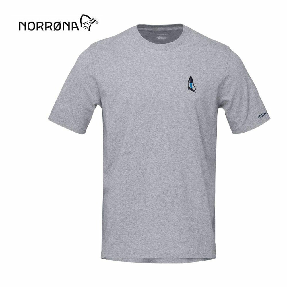 NORRONA(ノローナ)/29 cotton activity embroidery T-Shirt (M)(メンズ トゥウェンティーナイン アクティビティ エンブロイダリー ティーシャツ)