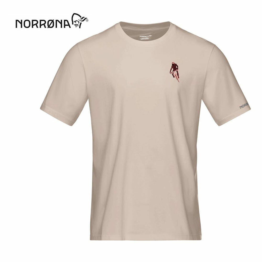 NORRONA(ノローナ)/29 cotton activity embroidery T-Shirt (M)(メンズ トゥウェンティーナイン アクティビティ エンブロイダリー ティーシャツ)