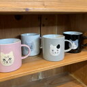 松尾ミユキ マグカップ ねこ 顔 マグカップ Embossed cat face mug 11086