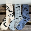 【松尾ミユキ】 Cat Socks ネコ柄の靴下 110183