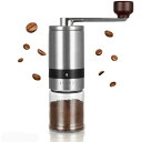 コーヒーミル 手挽き 手動 小型 ミル コンパクト コーヒー豆挽き セラミック刃 珈琲ミル コーヒーまめひき機 軽量 スリム グラインダー 洗える アウトドア ...