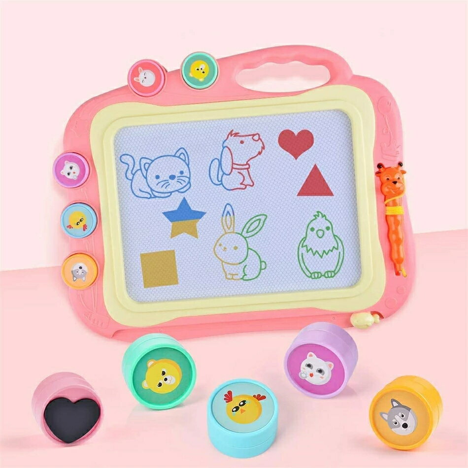 お絵かきボード お絵かきボード おえかきボード お絵かきボード おもちゃ かいて育脳 知育玩具 おえかきボード おもちゃ ボード おもちゃ かいて育脳 知育玩具シリーズ 持ち手付 カラフル 2