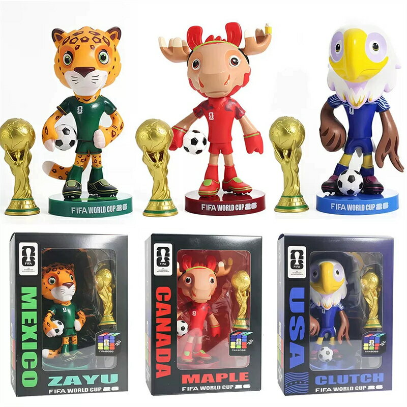 FIFA ワールドカップ 2026 公式マスコット ザユ メープル クラッチ 13cm ぬいぐるみ置 ...