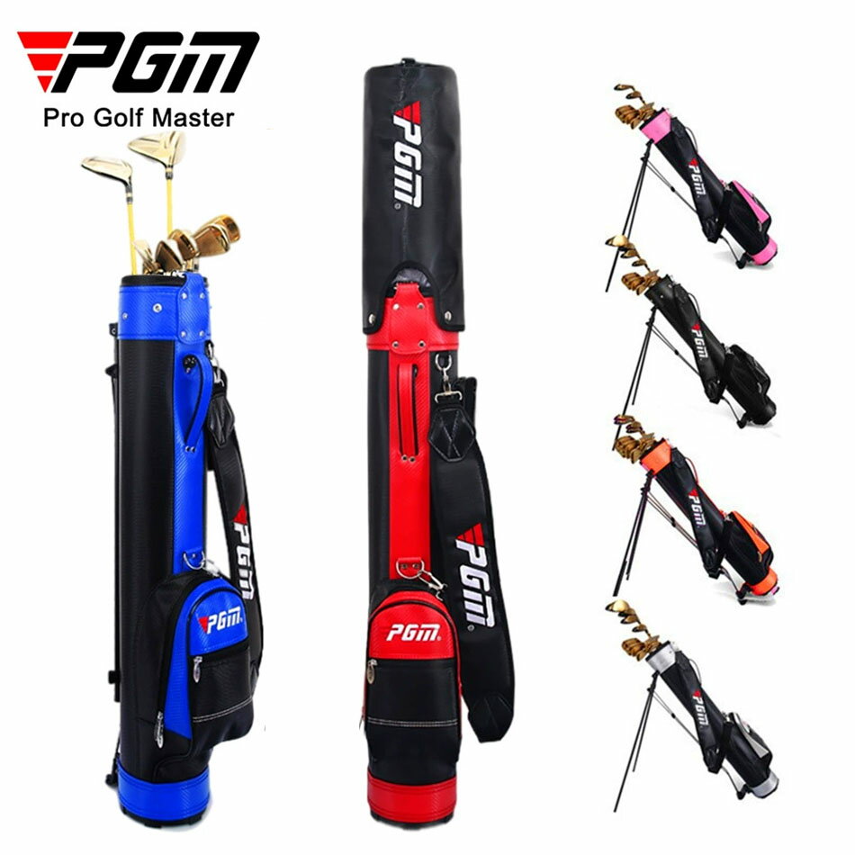 PGM ゴルフ クラブケース 練習用 大容量 9本収納可能 2ポケット バッグ ゴルフバッグキャディバッグ 便..