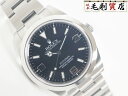 エクスプローラー 腕時計（メンズ） ロレックス ROLEX エクスプローラーI 前期型 ブラックアウト 214270 ブラック G番 メンズ 時計