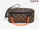 ルイヴィトン LOUIS VUITTON M44482 ポシェット ヴォルガ モノグラム ソーラーレイ クラッチバッグ オレンジ 極上美品 【中古】バッグ セカ...