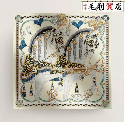 エルメス HERMES カレ90 アルネ・ドゥ・クール シルク スカーフ レディース 【未使用】小物のサムネイル