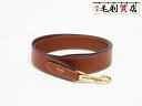 セリーヌ CELINE レザー ブラウン ゴールド金具 ストラップ レディース 【中古】アクセサリー