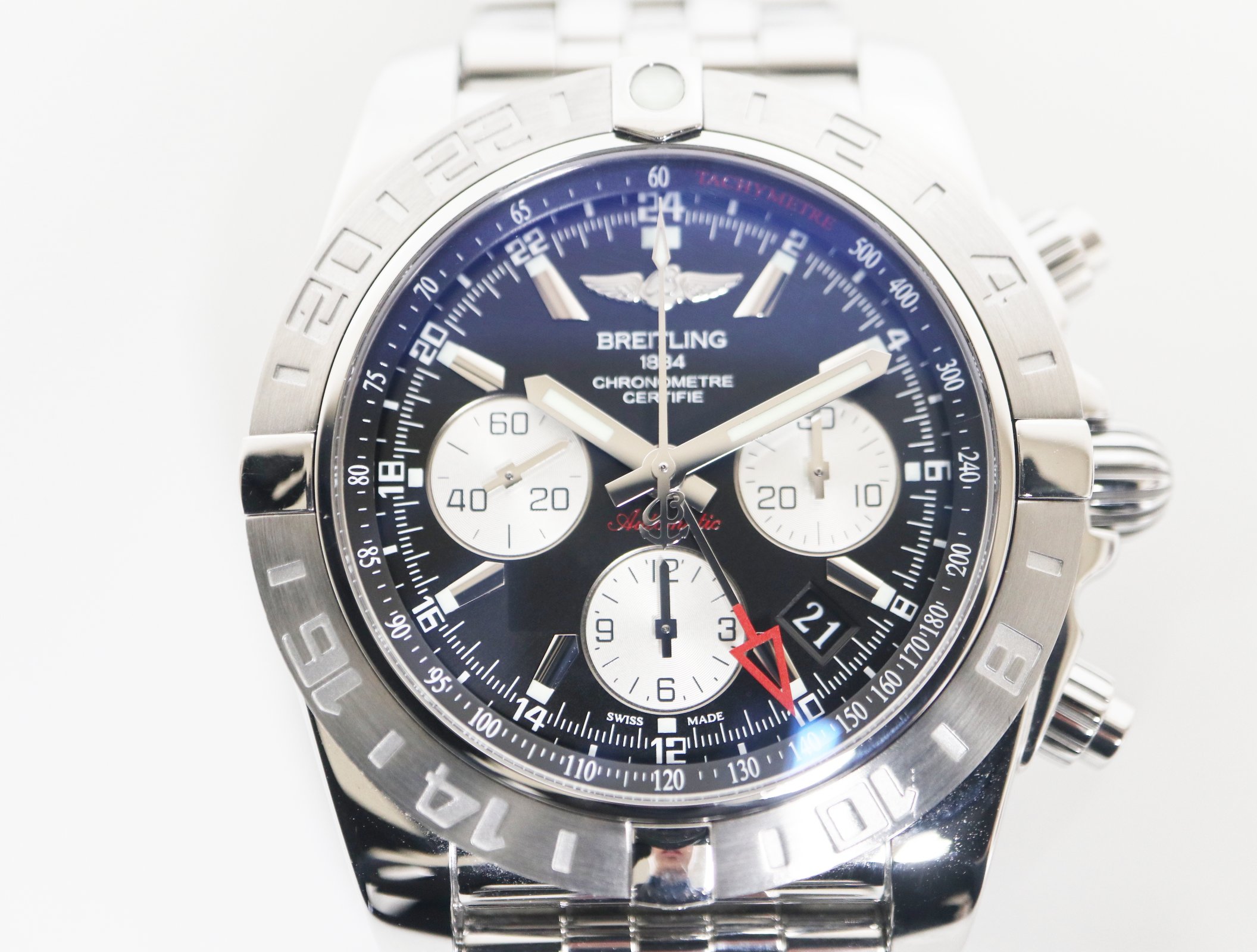 ブライトリング BREITLING クロノマット44 GMT AB0420 ステンレス 自動巻き メンズ 【中古】 時計