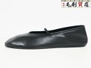 ザロウ THE ROW Elastic Ballet スリッパ レザー F1229-N60-BLK サイズ40 バレエスリッパ 未使用 【中古】バレイシューズ ...