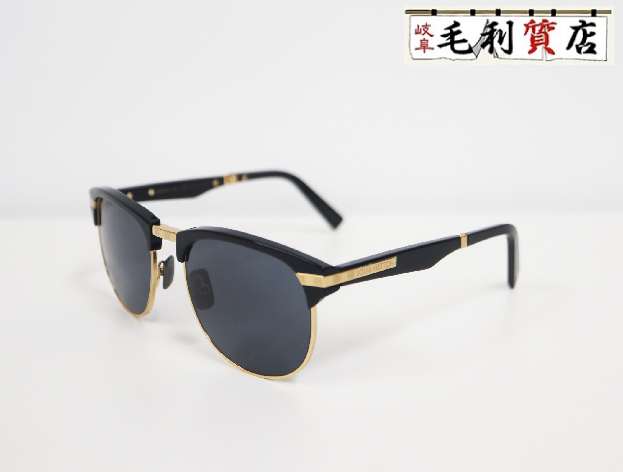 乐天商城 - ルイヴィトン LOUIS VUITTON LVインザポケット Z1017U ブラック ゴールド 折り畳み ユニセックス【中古】サングラス