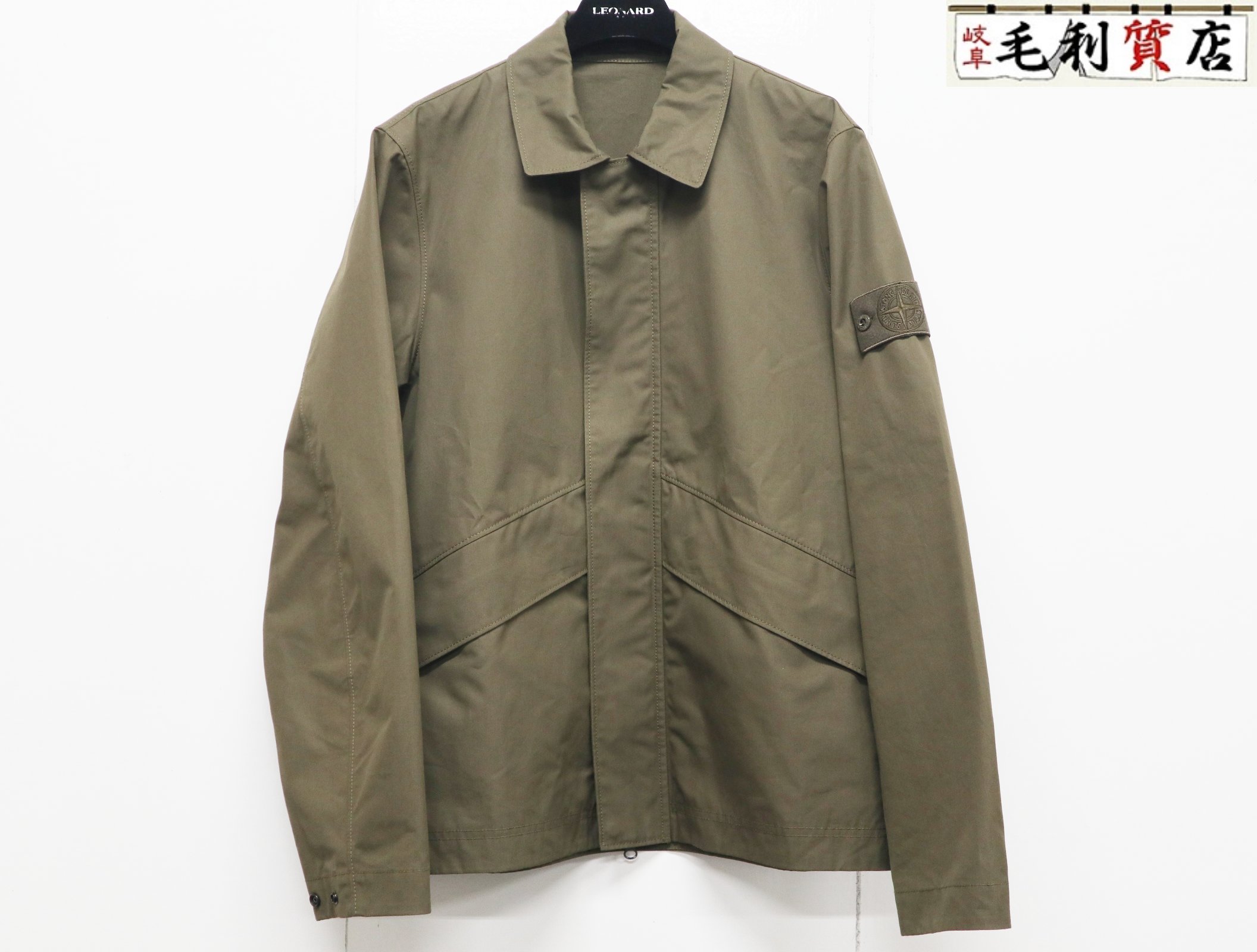 STONE ISLAND ストーンアイランド GHOST コットン オーバー シャツ ジャケット 8115107F1 オリーブ サイズM 美品 アウター