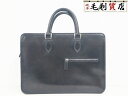 ベルルッティ Berluti カリグラフィ アンジュール レザー ハンドバッグ ブラウン ビジネスバッグ メンズ 【中古】 バッグ