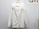 プラダ PRADA 23SS カットアウト ポプリンシャツ P427G 1XV2 サイズ40 コットン ホワイト 美品 【中古】長袖 シャツ(4)