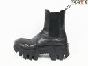 バレンシアガ BALENCIAGA Bulldozer チェルシーブーツ ブラック マットスムースカーフスキン 693968 サイズ40 【中古】 靴