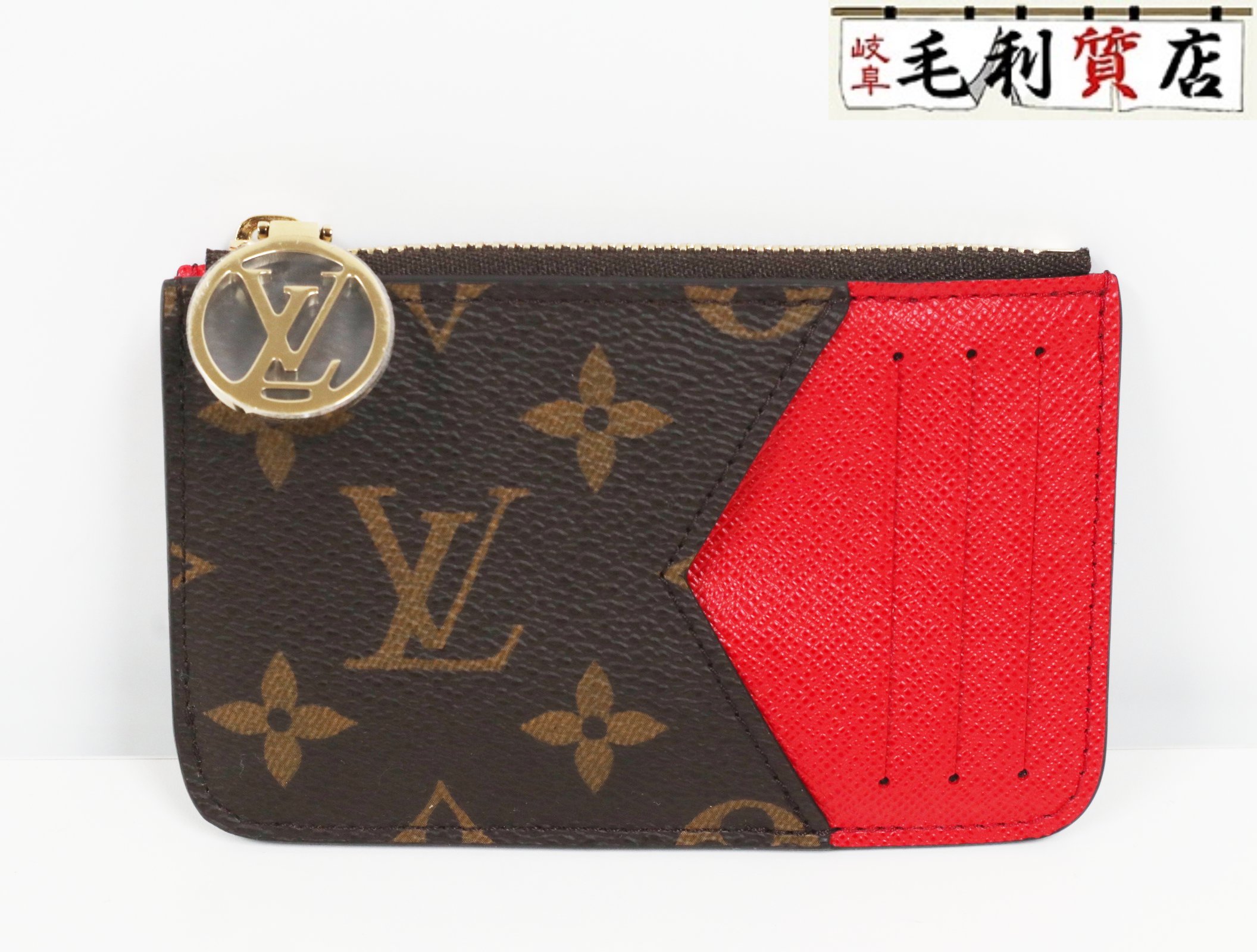 ヴィトン LOUISVUITTON モノグラム ポルト カルト ロミー M81881 レッド コイン 未使用 カードケース レディース 財布