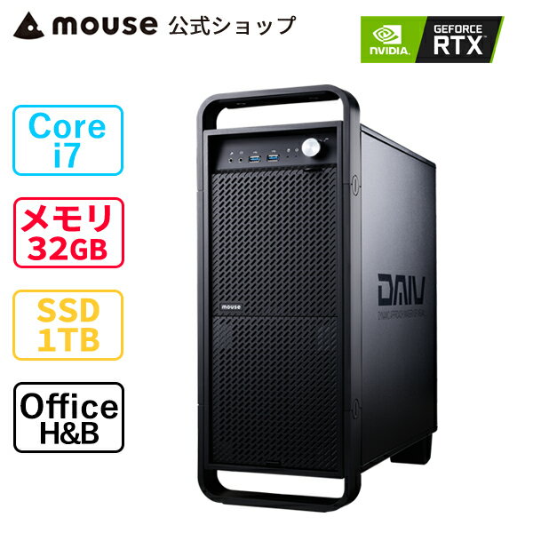 DAIVZ7-MA-ABクリエイティブCorei732GBメモリ1TBM.2SSDGeForceRTX3060Office付き新