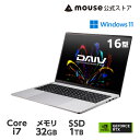 【ポイント5倍＆2千円オフクーポン★4/23 09:59まで】DAIV Z6-I7G60SR-A クリエイターPC 16型 WQXGA液晶 Core i7-13700H 32GB メモリ 1TB M.2 SSD GeForce RTX 4060 ノートパソコン 新品 mouse マウスコンピューター おすすめ