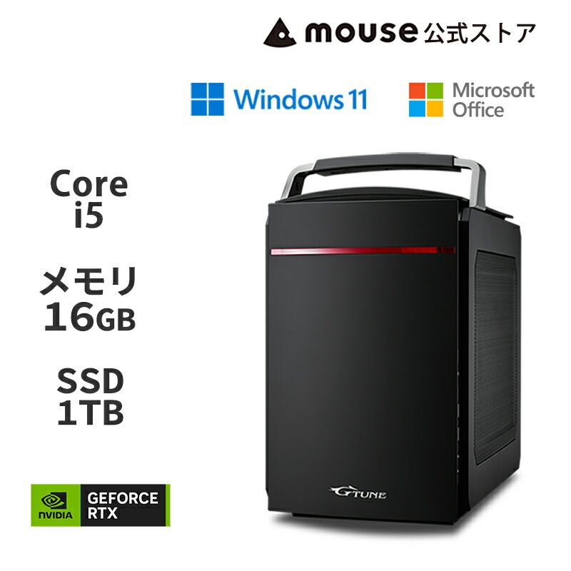 G-Tune PG-I5G60 Q[~OPC fXNgbv p\R Core i5-14400F 16GB  1TB M.2 SSD GeForce RTX 4060 Officet }EXRs[^[ PC Vi  2024 1 29p@
