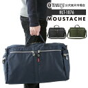 【ポイント最大10倍 クーポン配布中！5/9 19:59まで】MOUSTACHE/ムスタッシュ ボストンバッグ メンズ/レディース ナイロン ブラック/ネイビー/カーキ 大容量 HLT-1076