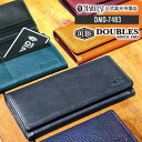 【24時間限定ポイント最大28.5倍 18日0:00から】DOUBLES/ダブルス 長財布 メンズ/レディース 本革/レザー ブラック/ネイビー/レッドブラウン/キャメル/ブルー 薄型 DMO-7483