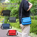 【ポイント最大10倍&クーポン配布中！5/9 19:59まで】MOUSTACHE/ムスタッシュ ショルダーバッグ メンズ/レディース コーティングポリ ブラック/ネイビー/グレー/ブルー/レッド 小さめ MJT-4584